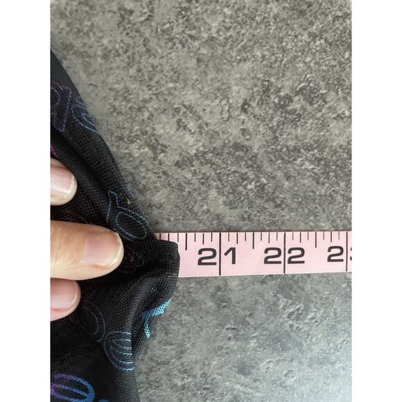 Y2K Bebe Babydoll Cami Tank Top See Thru Black Lace Whimsigoth Fairy Grunge 90s - Picture 6 of 7